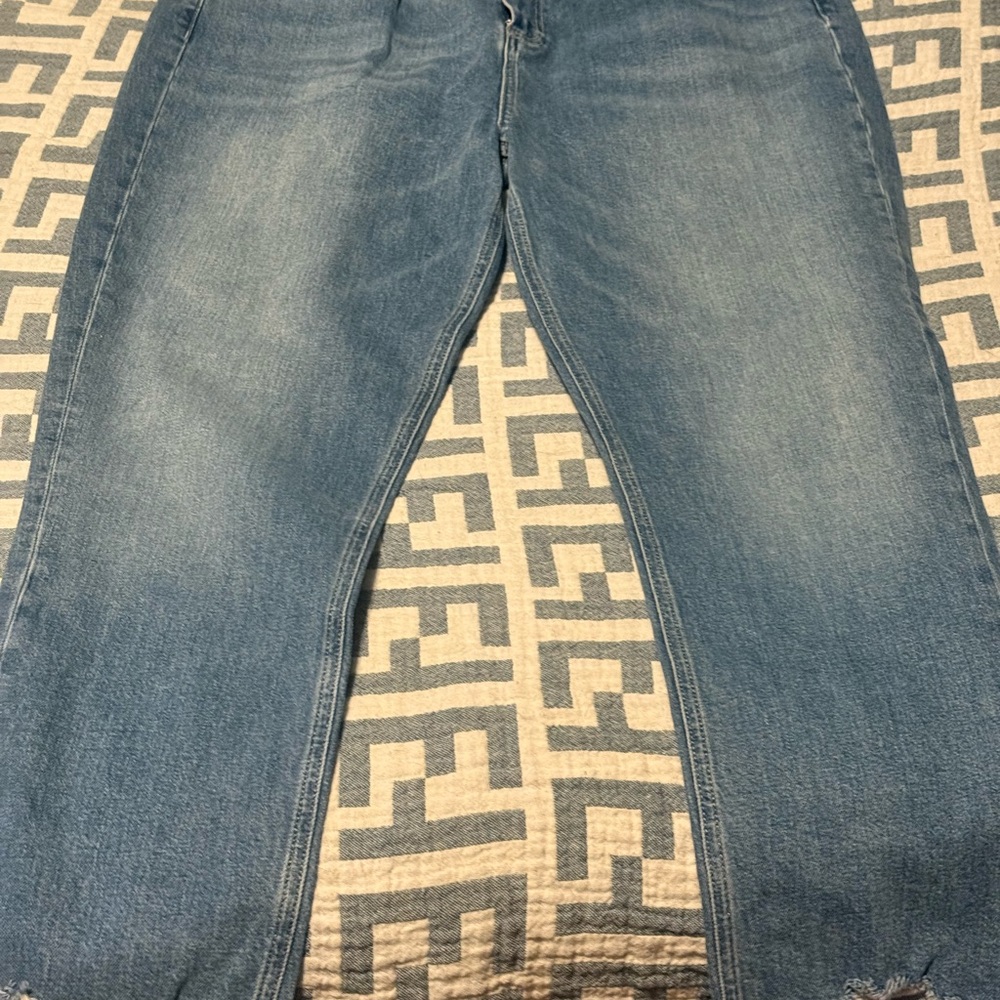PAIGE Light Blue Boyfriend Jeans
